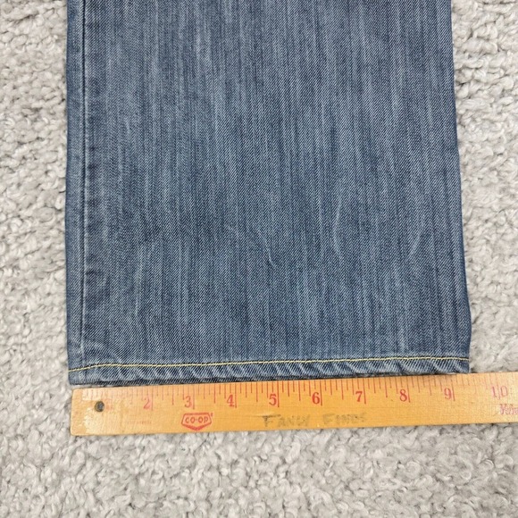 Levis 514 Jeans Mena 38x34 Blue Slim Straight Medium Wash Denim Skater Y2K‎ - Picture 13 of 14